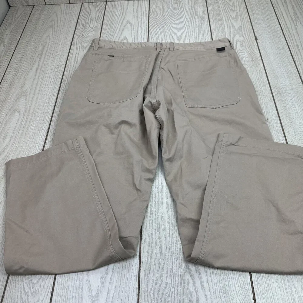 Men's North Face Khaki Pants Size 38 Beige Cotton‎ Blend